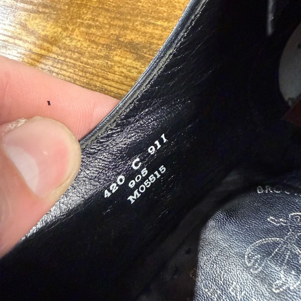 Brooks‎ Brothers Brooks English 911 Black Leather Oxford Mens 9C
